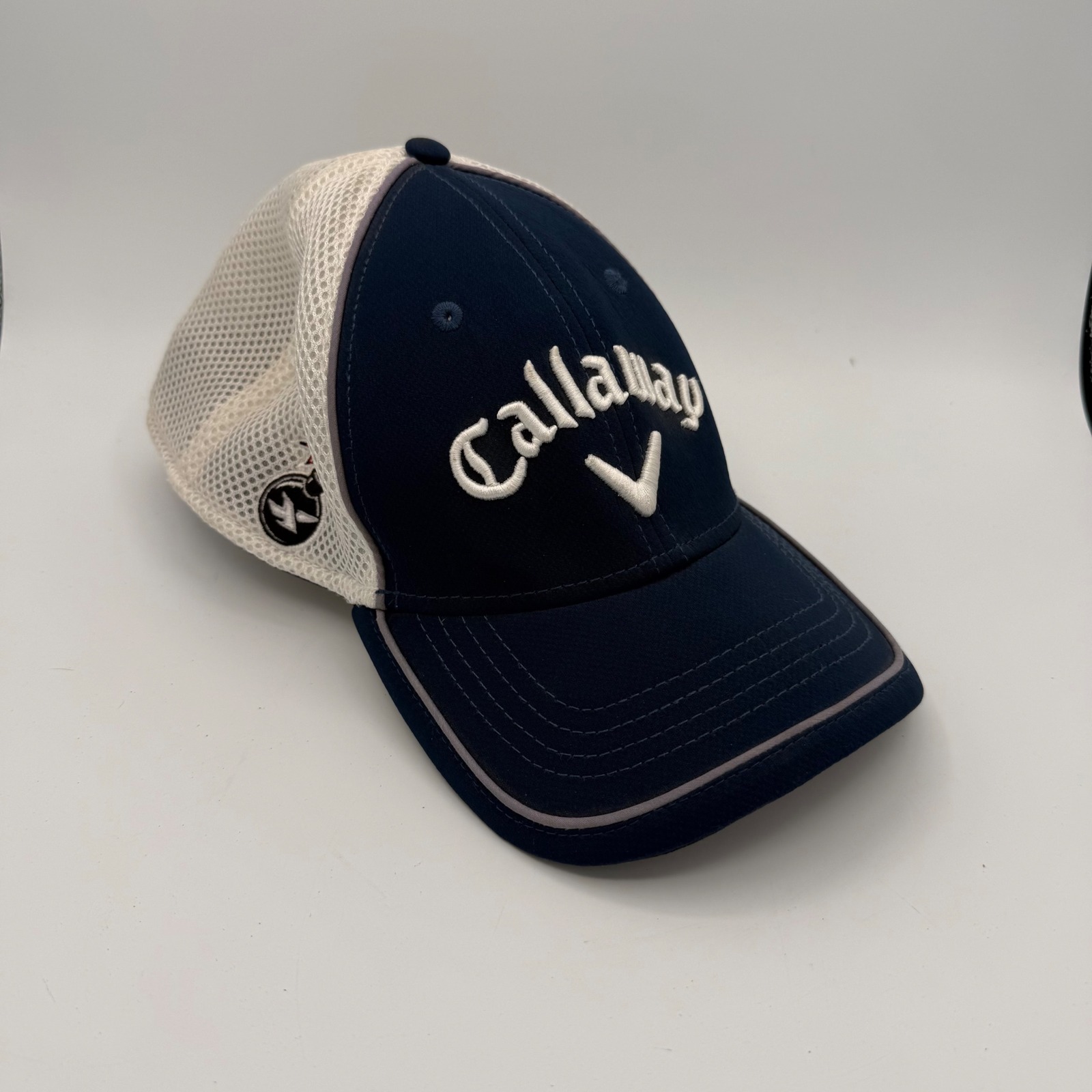 Callaway Golf Hat Mens SM Navy Blue Good Tour Authentic Mesh Back Cap